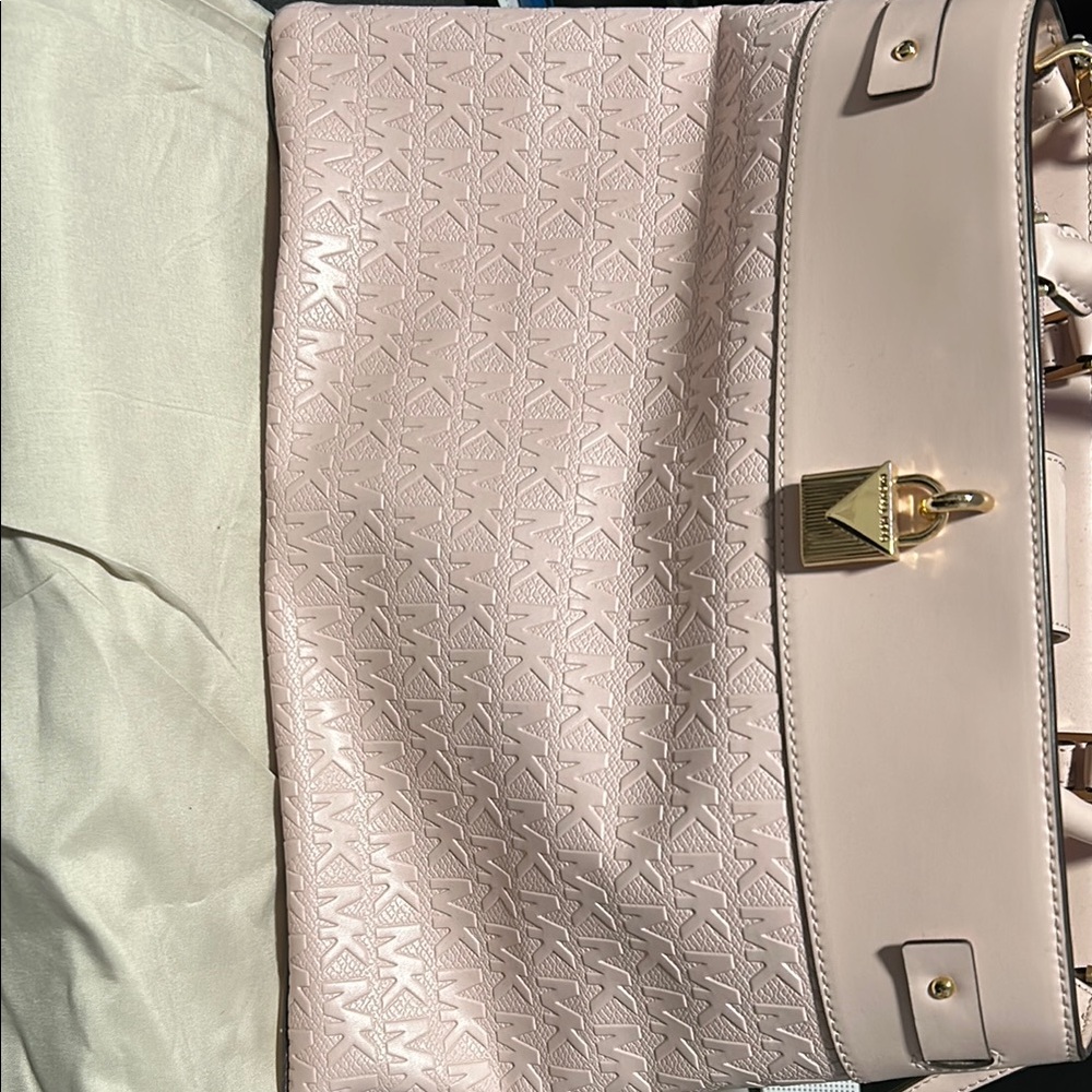 Michael Kors Pink Satchel Structured Design